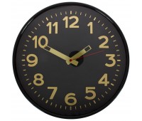 Часы настенные "Золото" цвет черный диаметр 30 см