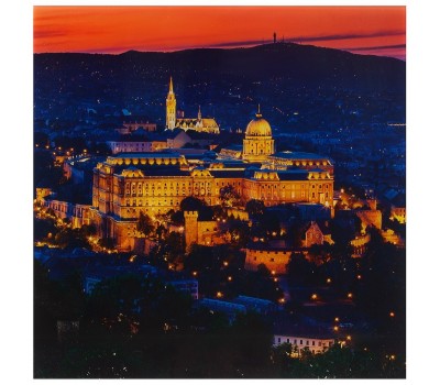 Картина на стекле 30х30 см «Будапешт Венгрия»