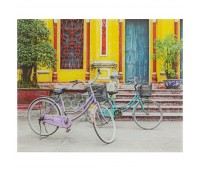 Картина на стекле 40х50 см «Два велосипеда»