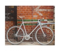 Картина на стекле 40х50 см «Велосипед у стены»