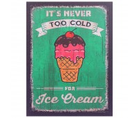 Картина на МДФ «Мороженое», 30х40 см