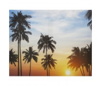 Картина на холсте 40х50 см «Пальмы закат»