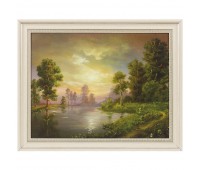 Картина в раме 40x50 см «Пейзаж озеро»