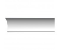 Плинтус потолочный D109 ударопрочный 200х6 см цвет белый
