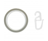 Кольцо с крючком 3.5 см цвет белый антик