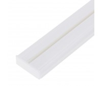 Карниз шинный однорядный «Эконом» в наборе 160 см пластик цвет белый