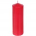 Свеча-столбик, 8х25 см, цвет красный