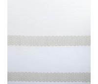 Тюль с вышивкой на сетке «Кольца» 1 п/м290 см цвет кремовый