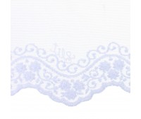 Тюль с вышивкой «Лидия» сетка 290 см цвет белый