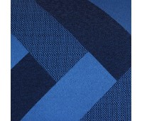 ткань жаккард «Лён» зигзаг 280 см цвет синий