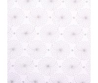 Тюль «Снежинки» вышивка на сетке 280 см цвет молочный