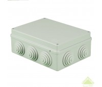Коробка распределительная Экопласт 190х140х70 мм цвет серый, IP55
