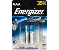 Батарейка алкалиновая Energizer Maximum AAA/LR03 2 шт.