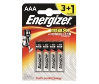 Батарейка алкалиновая Energizer Max AAA/LR03 3+1 шт.