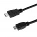 Кабель HDMI-mini HDMI 3D Oxion «Люкс» 1.8 м, ПВХ/медь, цвет чёрный