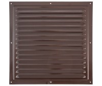 Решетка вентиляционная с сеткой Вентс МВМ 300 с, 300х300 мм, цвет коричневый