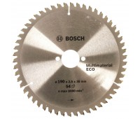 Диск циркулярный по дереву Bosch MultiECO 190x30 мм