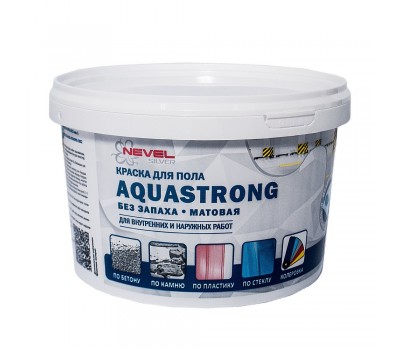 Краска для пола Aquastrong 2 кг цвет серый