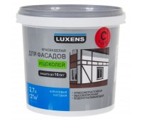 Краска для фасадов и цоколей Luxens, 2.7 л, цвет прозрачный
