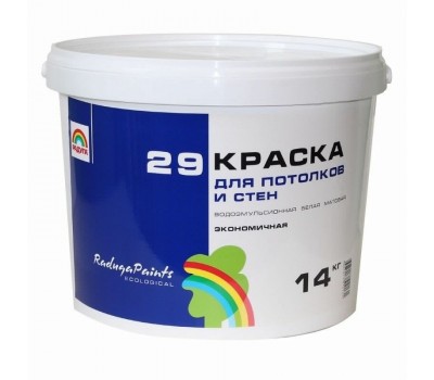 Краска водоэмульсионная Радуга-29 цвет белый 14 кг