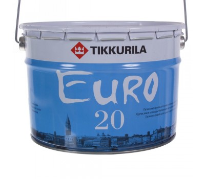 Краска водно-дисперсионная Тиккурила Евро 20, 9л