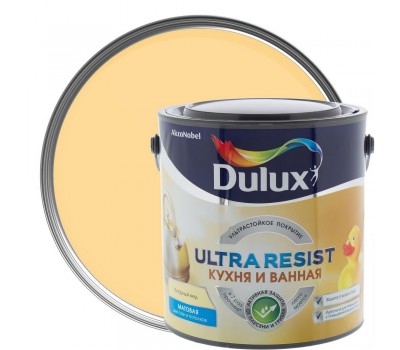 Краска для ванной комнаты и кухни Dulux Ultra Resist цвет янтарный мёд 2.5 л