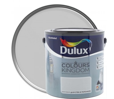 Декоративная краска для стен и потолков Dulux Colours Kingdom цвет строгий север 2.5 л
