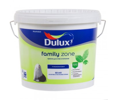 Краска на водной основе Dulux Family Zone база BW 4.5 л
