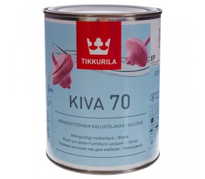 Лак для мебели акриловый глянцевый Tikkurila Kiva 70 0.9 л