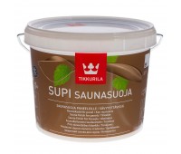 Лак для защиты бани акриловый полуматовый Tikkurila Supi Saunasuoja 2.7 л