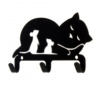 Крючок трёхрожковый DuckandDog «Кошка», сталь, матовый чёрный