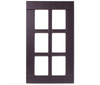Витрина для шкафа Тотеми без фурнитуры, 40х70 см, МДФ, цвет коричневый