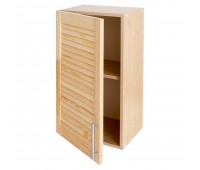 Шкаф навесной «Сосна жалюзи Мо» с фасадом 68х40 см, хвоя/ЛДСП, цвет сосна