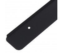 Планка для столешницы торцевая, 38 мм, металл, цвет чёрный матовый