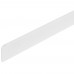 Планка для столешницы торцевая, 38 мм, металл, цвет белый матовый