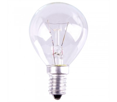 Лампа накаливания шар E14 25 Вт свет тёплый белый