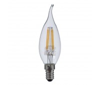 Лампа светодиодная Lexman «Свеча на ветру», E14, 4.5 Вт, 470 Лм, свет тёплый белый, прозрачная колба