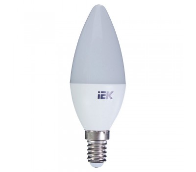 Лампа светодиодная IEK C35 Свеча E14 7 Вт 3000К свет тёплый белый