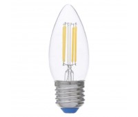 Лампа светодиодная филаментная Airdim, форма свеча, E27 5 Вт 500 Лм свет холодный