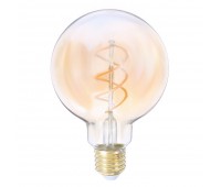 Лампа светодиодная Lexman G95 E27 5 Вт свет янтарный