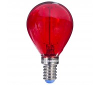 Лампа светодиодная Uniel Color шар E14 5 Вт свет красный