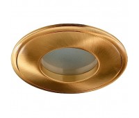 Светильник встраиваемый Aqua круглый, цоколь GU5.3, 50 Вт, цвет золото, IP65