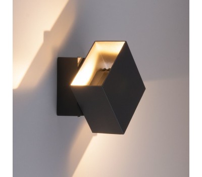 Светильник светодиодный фасадный Techno 1607 6 Вт цвет чёрный