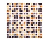 Мозаика, 32.7х32.7 см, стекломасса, цвет коричневый