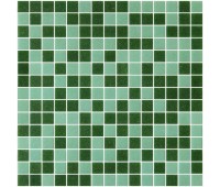 Мозаика, 32.7х32.7 см, стекломасса, цвет зелёный