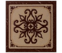 Декор «Севилья» 6х6 см цвет коричневый
