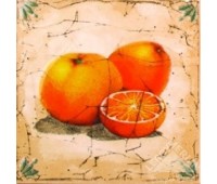 Декор «Гурман» 16.5х16.5 см апельсин цвет бежевый