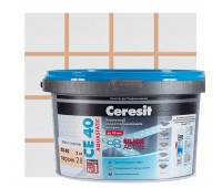 Затирка цементная Ceresit СЕ 40 водоотталкивающая 2 кг цвет персик