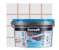 Затирка цементная Ceresit СЕ 40 водоотталкивающая 2 кг цвет роса