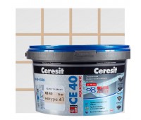 Затирка цементная Ceresit СЕ 40 водоотталкивающая 2 кг цвет натура